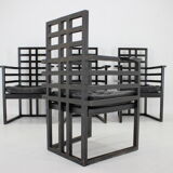 4 chaises Josef Hoffmann Armloffel fabriquées par Wittmann, Autriche