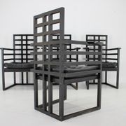 Set of Four Josef Hoffmann Armloffel Chairs Made By Wittmann,Austria