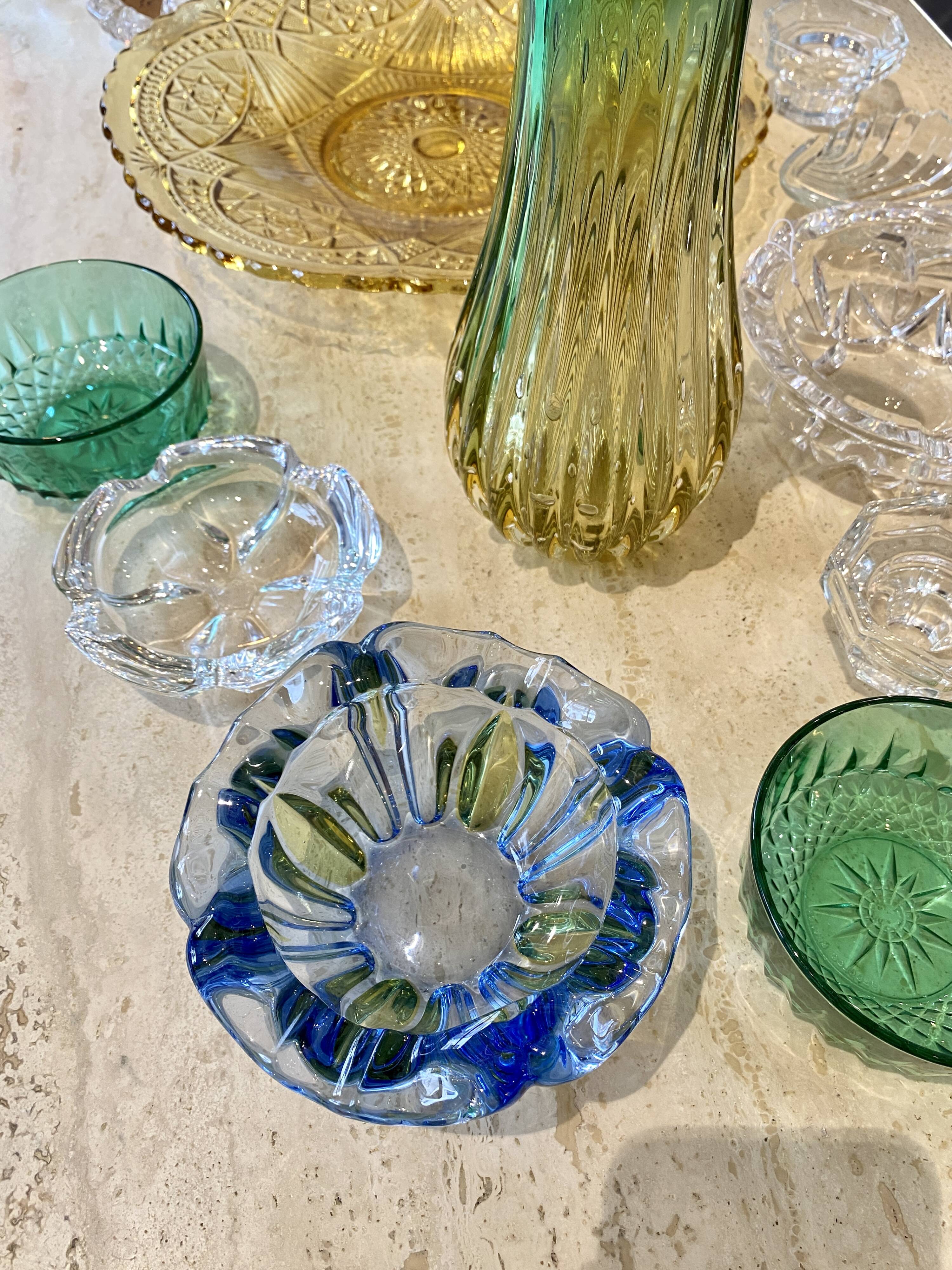 Two-tone Murano ashtray