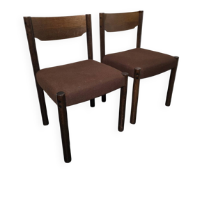 paire de chaises brutalistes - design