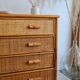 Commode en rotin, circa 1970