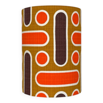 Abat-jour Naxos H23 D18 - tissu vintage 1970's