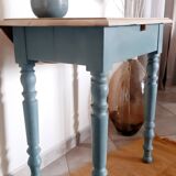 Console small renovated solid wood desk