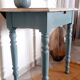 Console small renovated solid wood desk