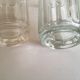 Pair of pots to jams in glass fluted on foot early 20th e