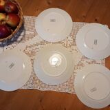 5 flat plates "Nobilis" Sarreguemines