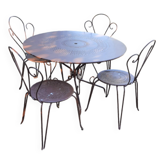 Antique wrought iron garden furniture