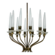 Rare Angelo Lelii for Arredoluce, 12-Lights Chandelier, Italy 1953