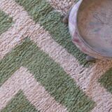 Tapis Contemporain Vert et Beige - 305 x 250 cm