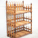 Vintage rattan wall shelf