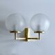 Pair Vintage Bubble Glass Wall Lights