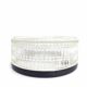 Round ceiling lamp striated glass