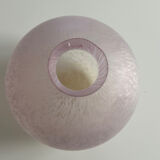 Vase boule moucheté rose