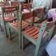 Set of 8 vintage 80s school chairs/ office