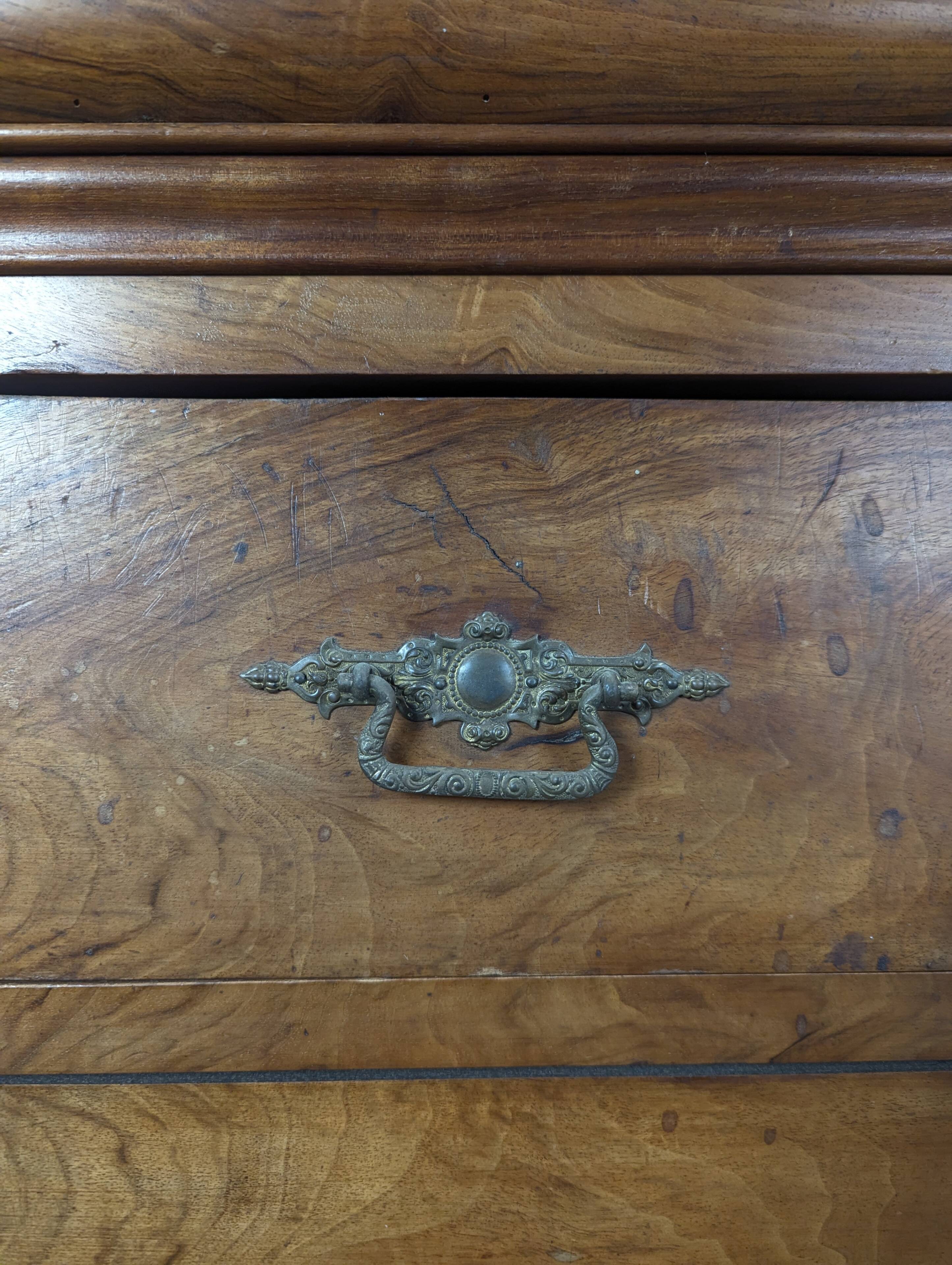 Flamed Mahogany Commode from the Louis Philippe period