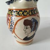 Breton pitcher Henriot Quimper Breton decoration no. 139 circa 1925-1935