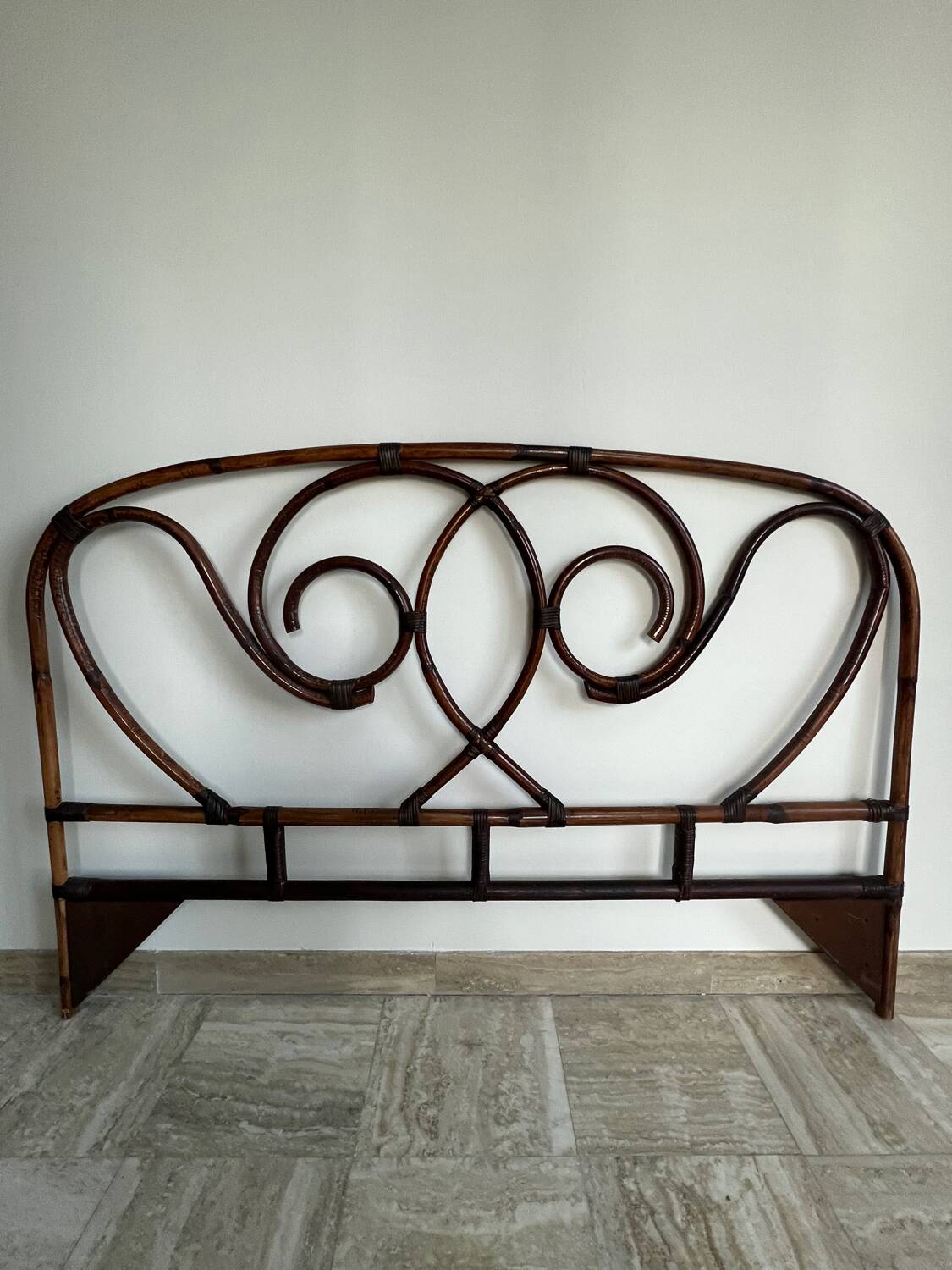 Rattan headboard