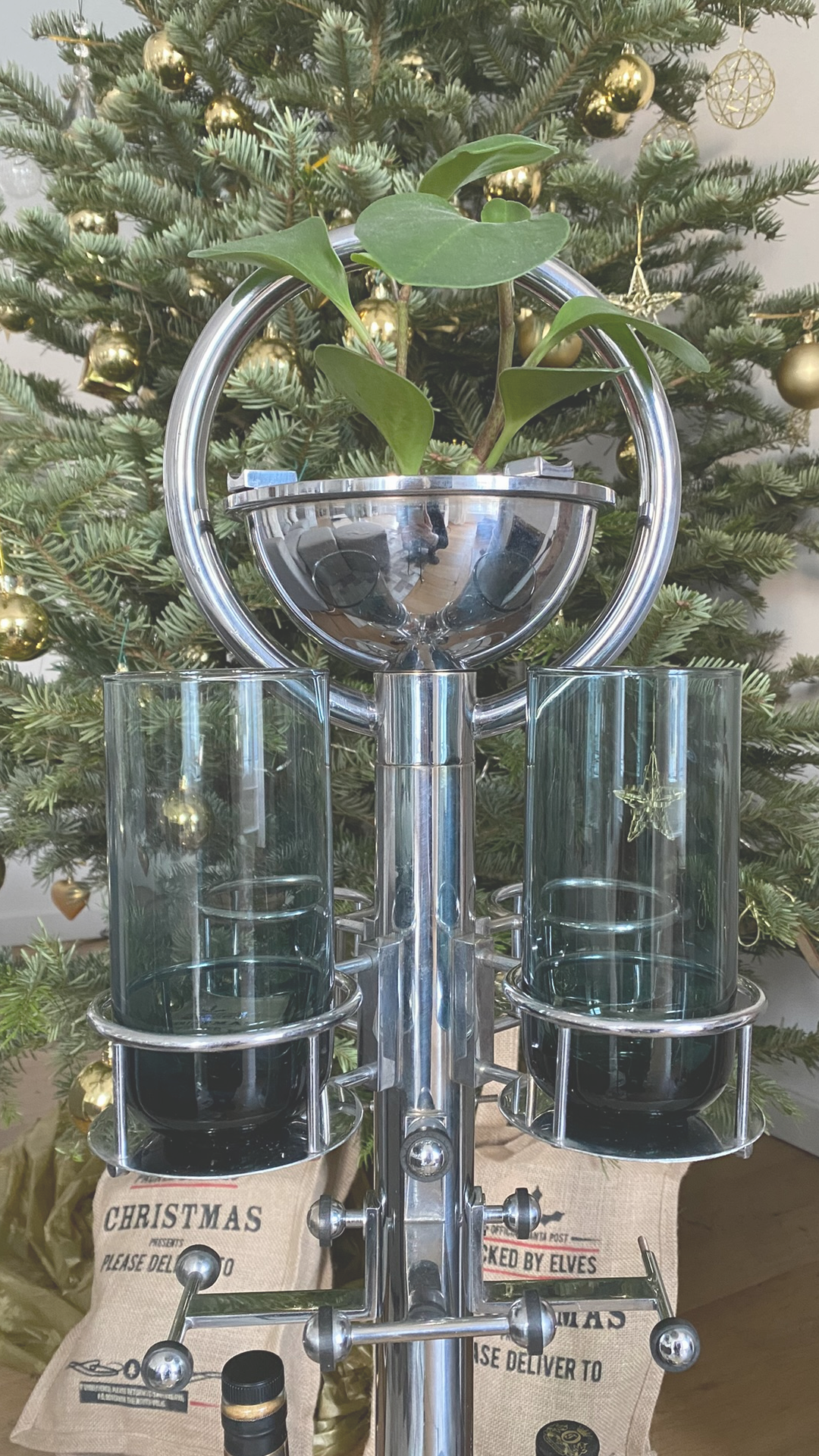 Vintage art deco bottle holder