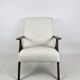 Vintage Ivory White Boucle Model B-310 Armchair, 1970s