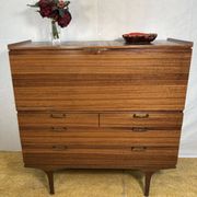 Mid-Century Retro Vintage Teak Bureau / Desk by Meredew 1960  Large Writing