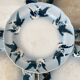 Rare dessert plates Terre de Fer Choisy le Roi, birds.