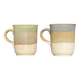 Deux mugs staffordshire