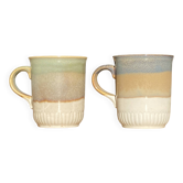 Deux mugs staffordshire