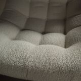 Vintage Teak "Scoop" chair with ottoman by R.Huber & Co