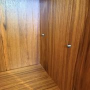 Vintage Scandinavian style sideboard in teak veneer and teak.