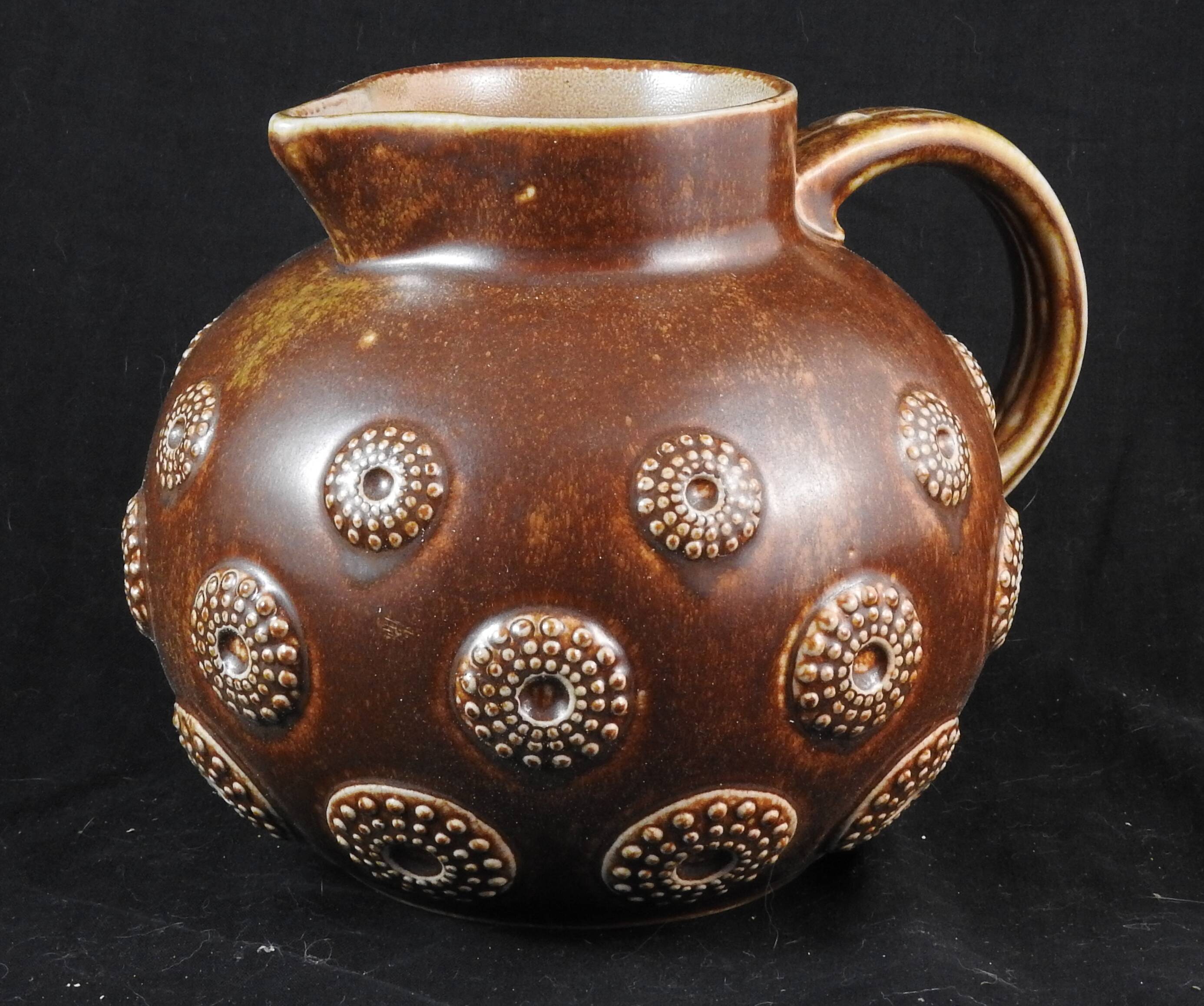German ceramic pitcher pitcher from R.merkelbach Grenzhausen by Carl Mehlem