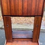 Scandinavian teak wardrobe, circa 1950, 91x65x183cm