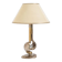 Lampe de table en laiton avec décoration informelle, années 1960
