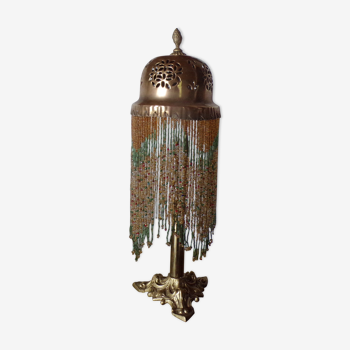 Lampe de chevet bronze et laiton