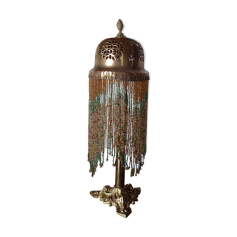 Bedside lamp bronze and brass