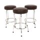 Set de 3 tabourets de bar en simili-cuir, Johanson Design, Markaryd, Suède, 1970