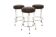 Set de 3 tabourets de bar en simili-cuir, Johanson Design, Markaryd, Suède, 1970