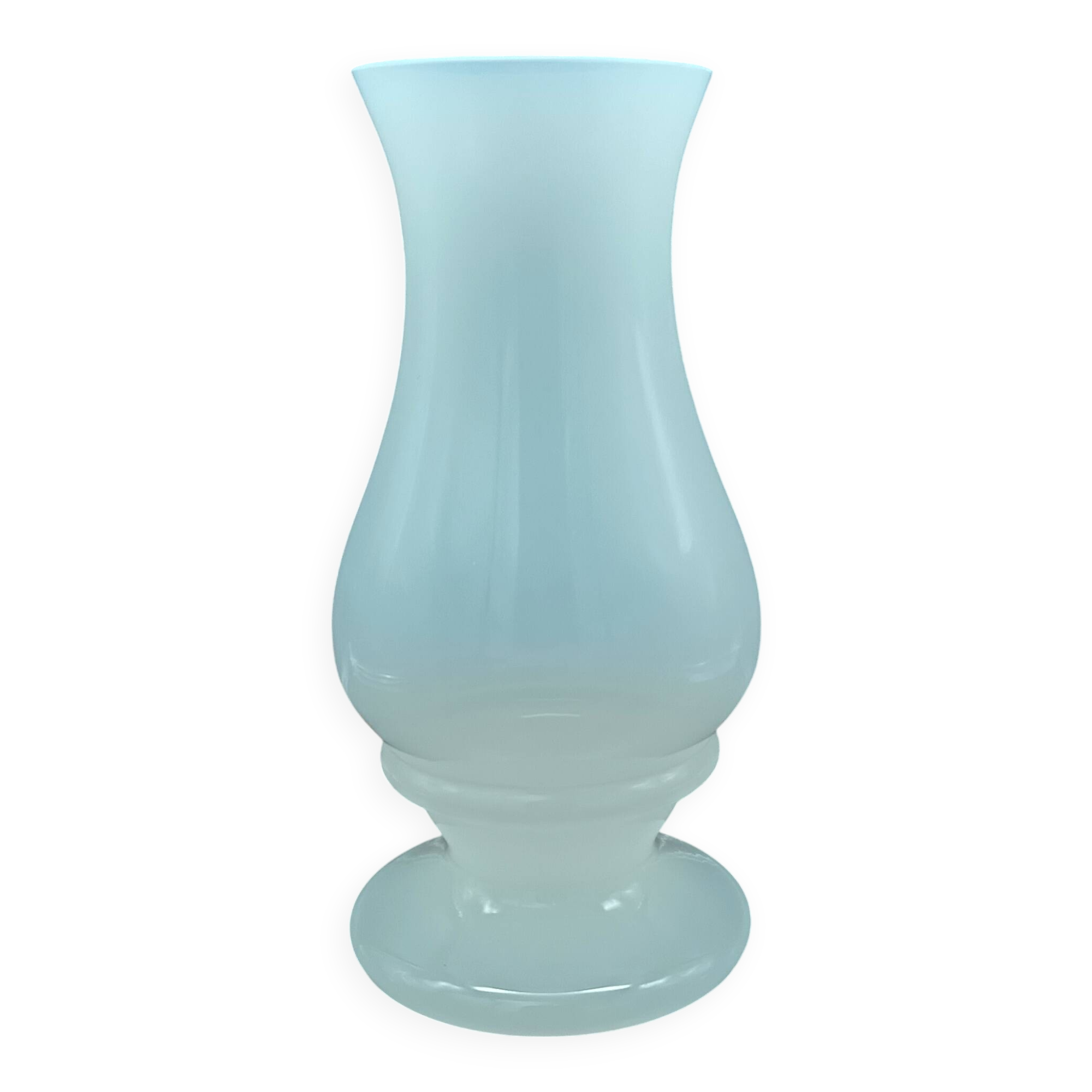 Vase en opaline blanche, années 80/90