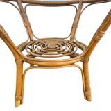 vintage wicker table