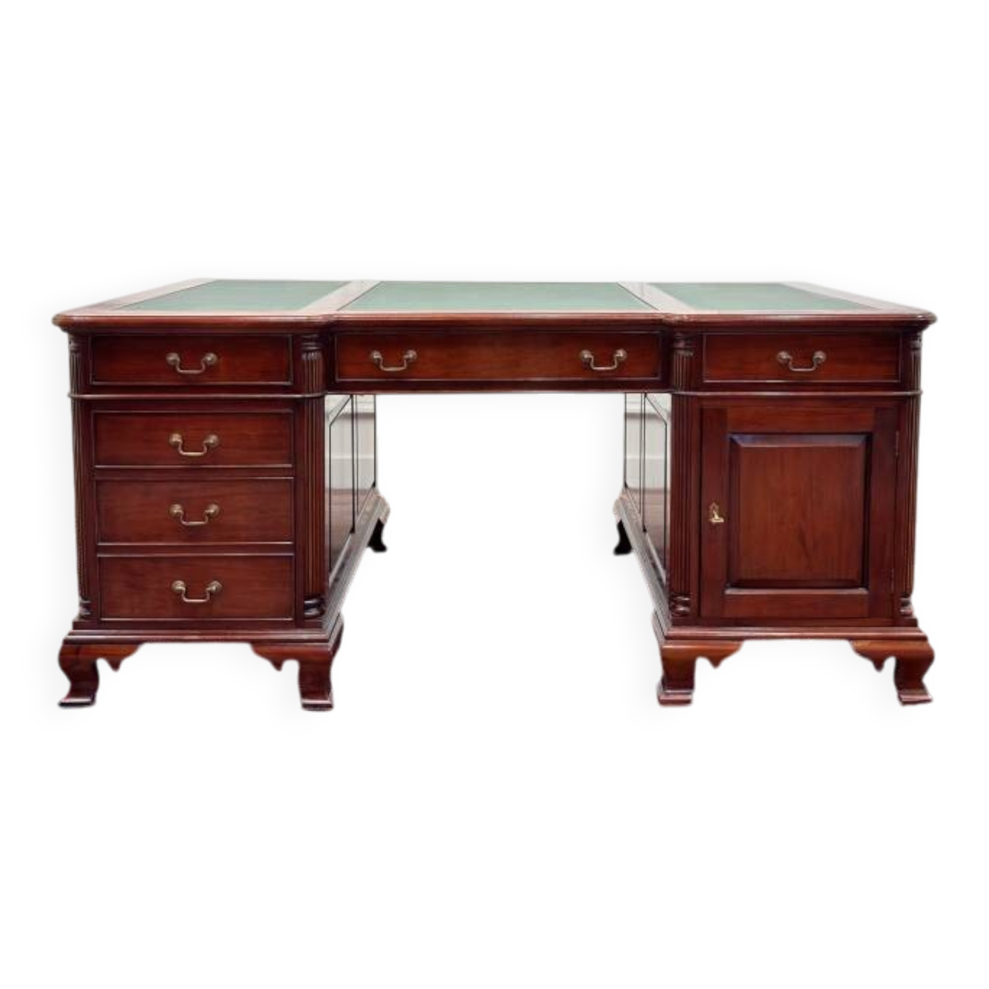 Classic English Chesterfield Partnerdesk Desk