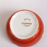 Longchamp red polka dot bowl