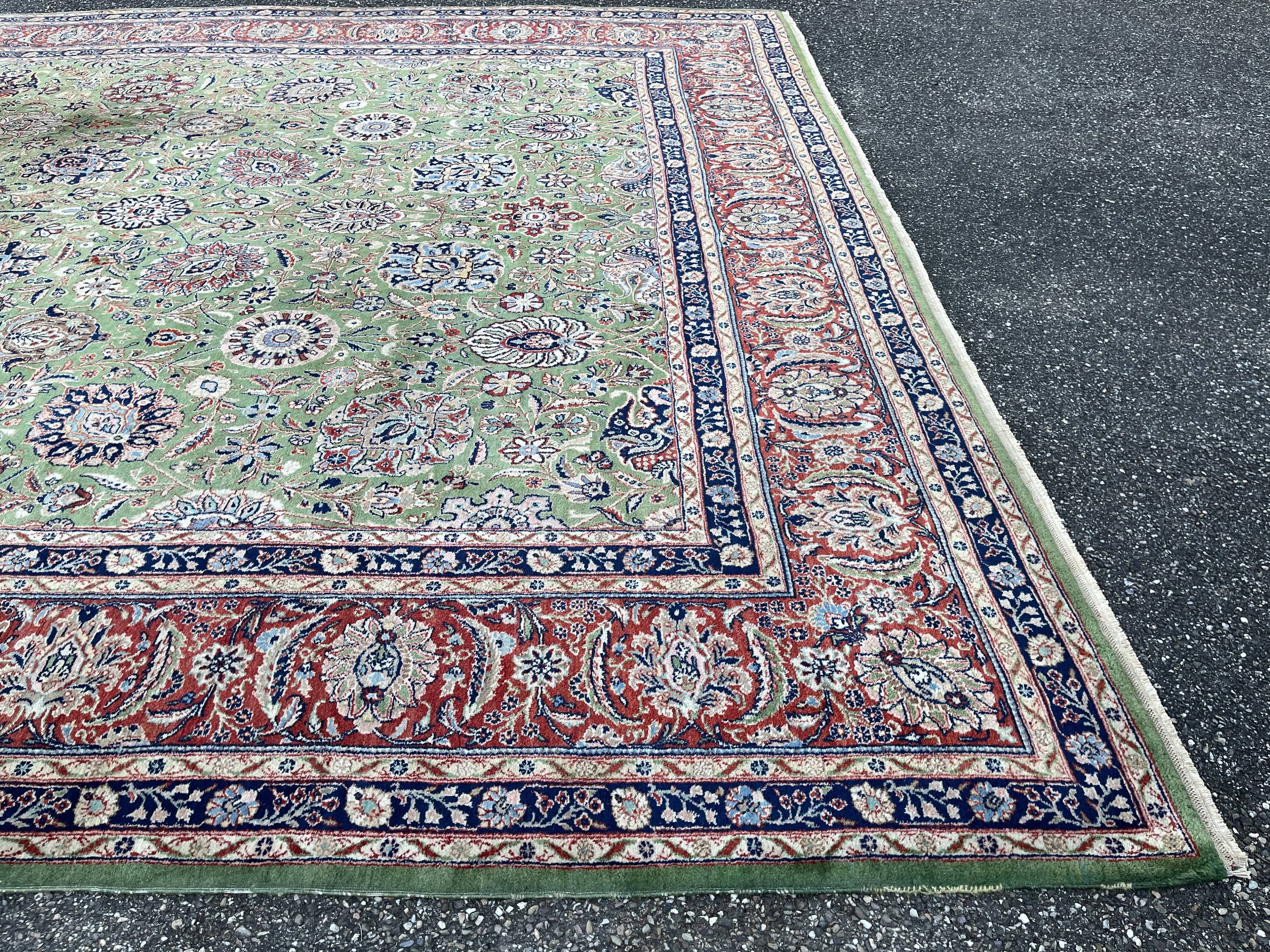 Carpet XXL Tabriz Shah Abbas Emerald Green