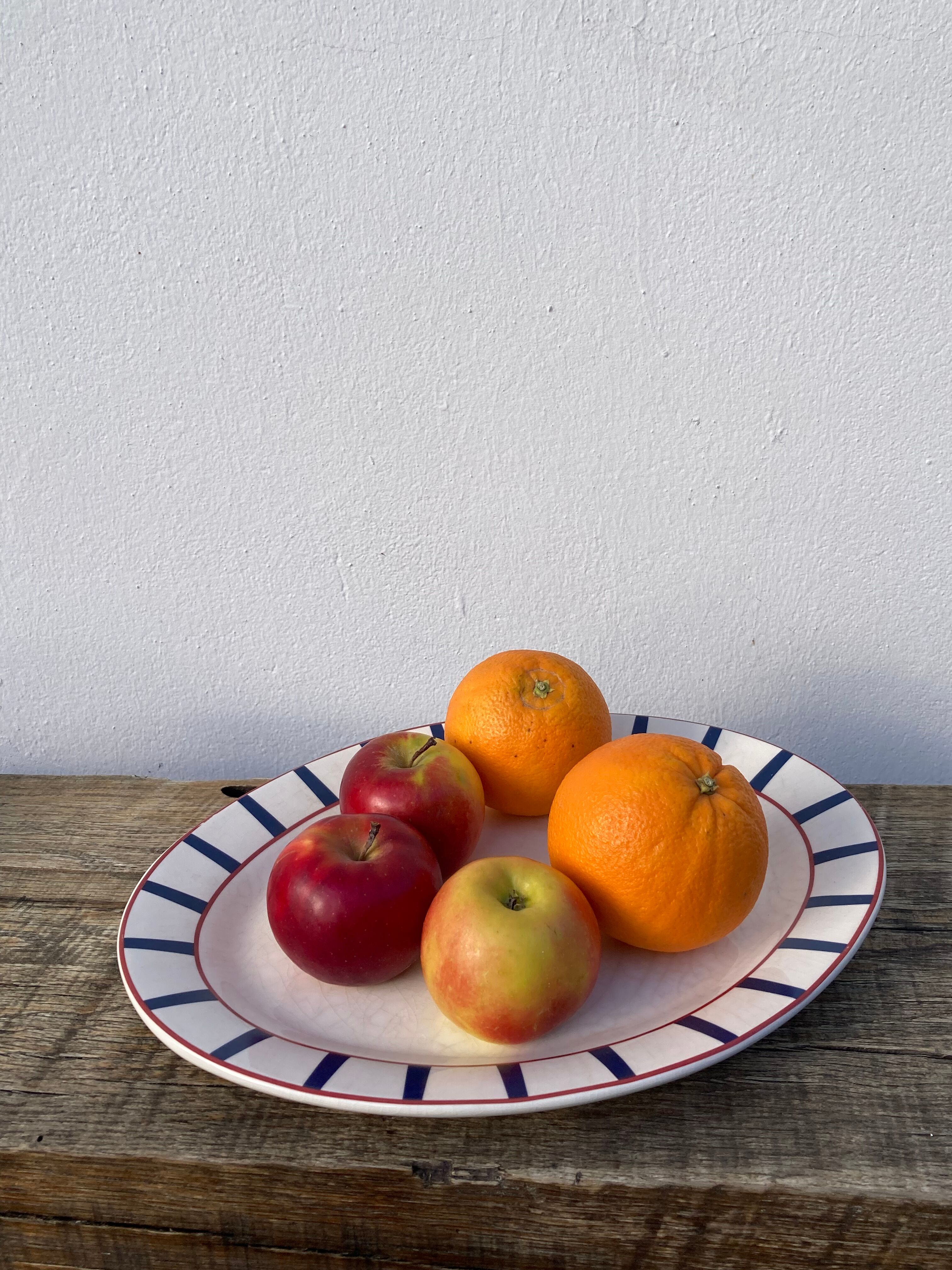 Traditional Basque oval ceramic dish