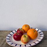 Traditional Basque oval ceramic dish