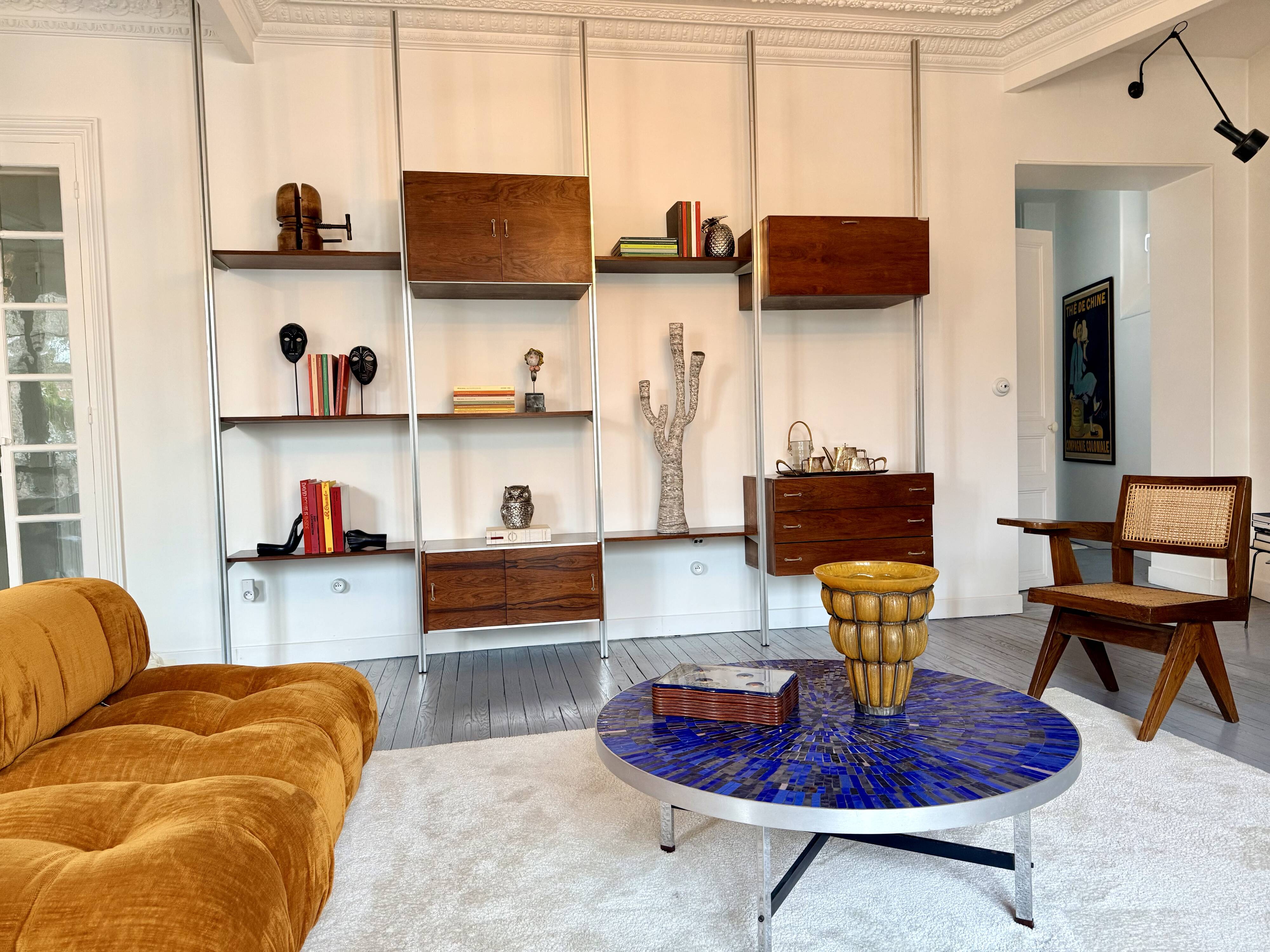 Modular bookshelf George Nelson & Associates OMNI system