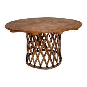 Table à manger en cuir