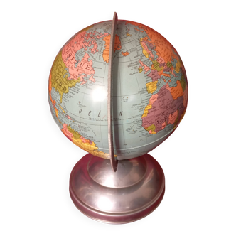 Globe terrestre / mapmonde annee 40/50