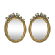 Louis xvi style mirrors in wood and gilded stucco xx century