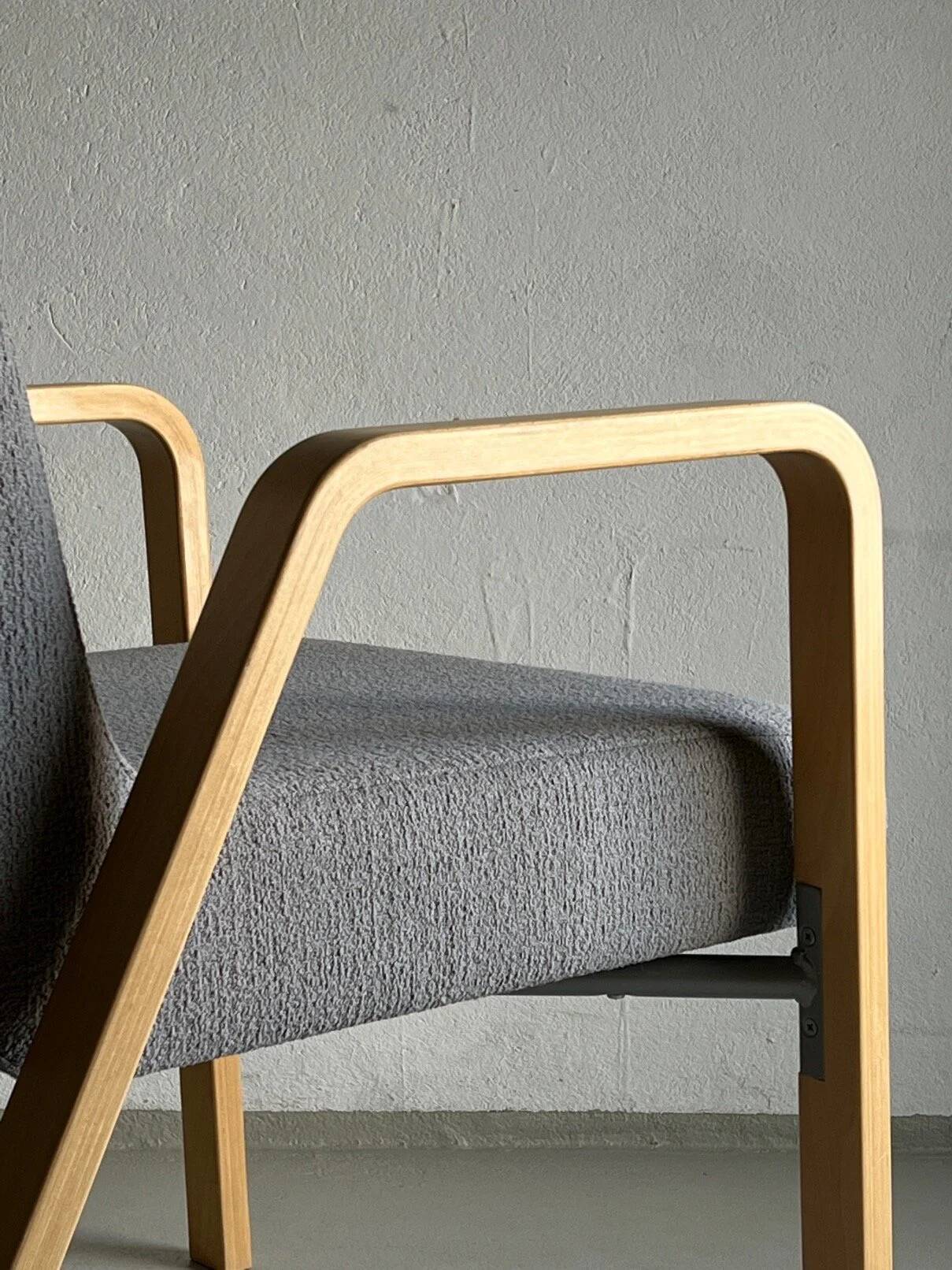 Fauteuil scandinave gris | Années 1980