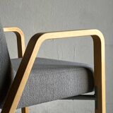 Fauteuil scandinave gris | Années 1980