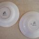 4 soup plates of iron earth mismatched